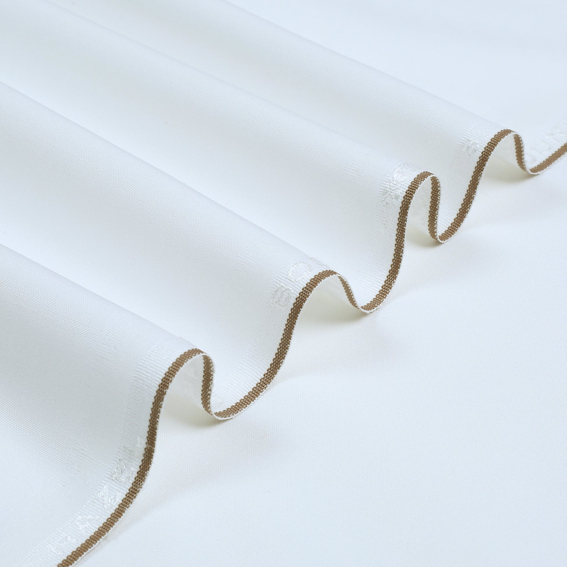 Off-White Embroidered Bann & Placket Kameez Shalwar