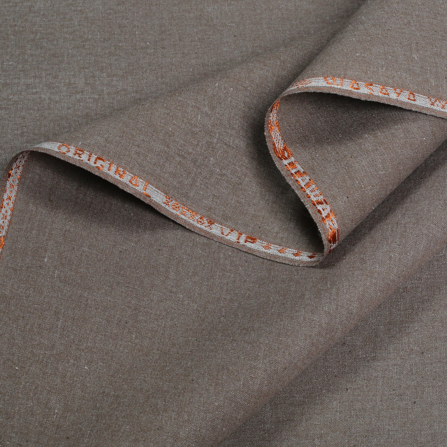 Men Unstitch Embroidered Khaddar Cutwork Neckline - Mud