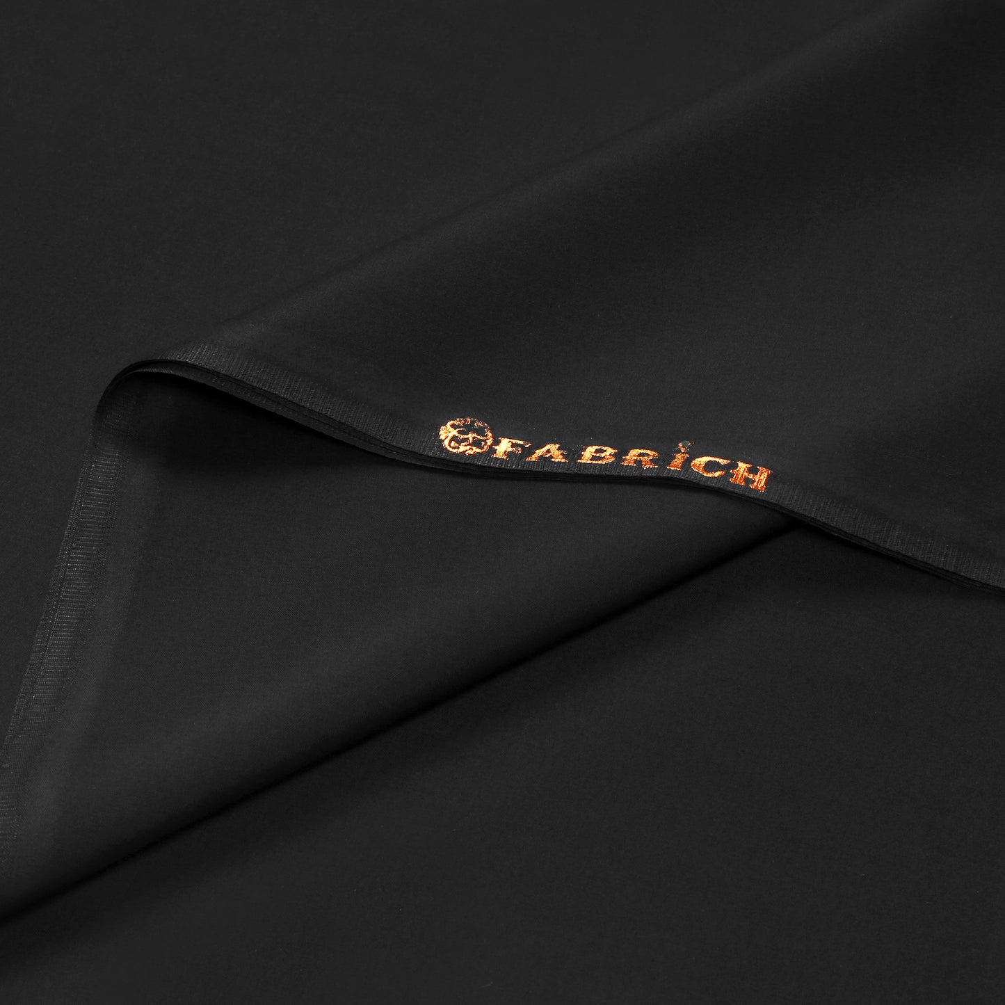 Men Unstitch Neckline With Front Allover Cotton-Thread - Black