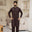 Men Embroidered Unstitch Kameez Shalwar With Fully Front Side-Pannel With Motif & Bann/Placket Embroidered With Signature Pattern And Design - Brown