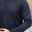 Men Semi-Formal Embroidered Unstitch Kameez Shalwar With One-Sided Chest & Slevee With Signature Pattern And Design - Navy