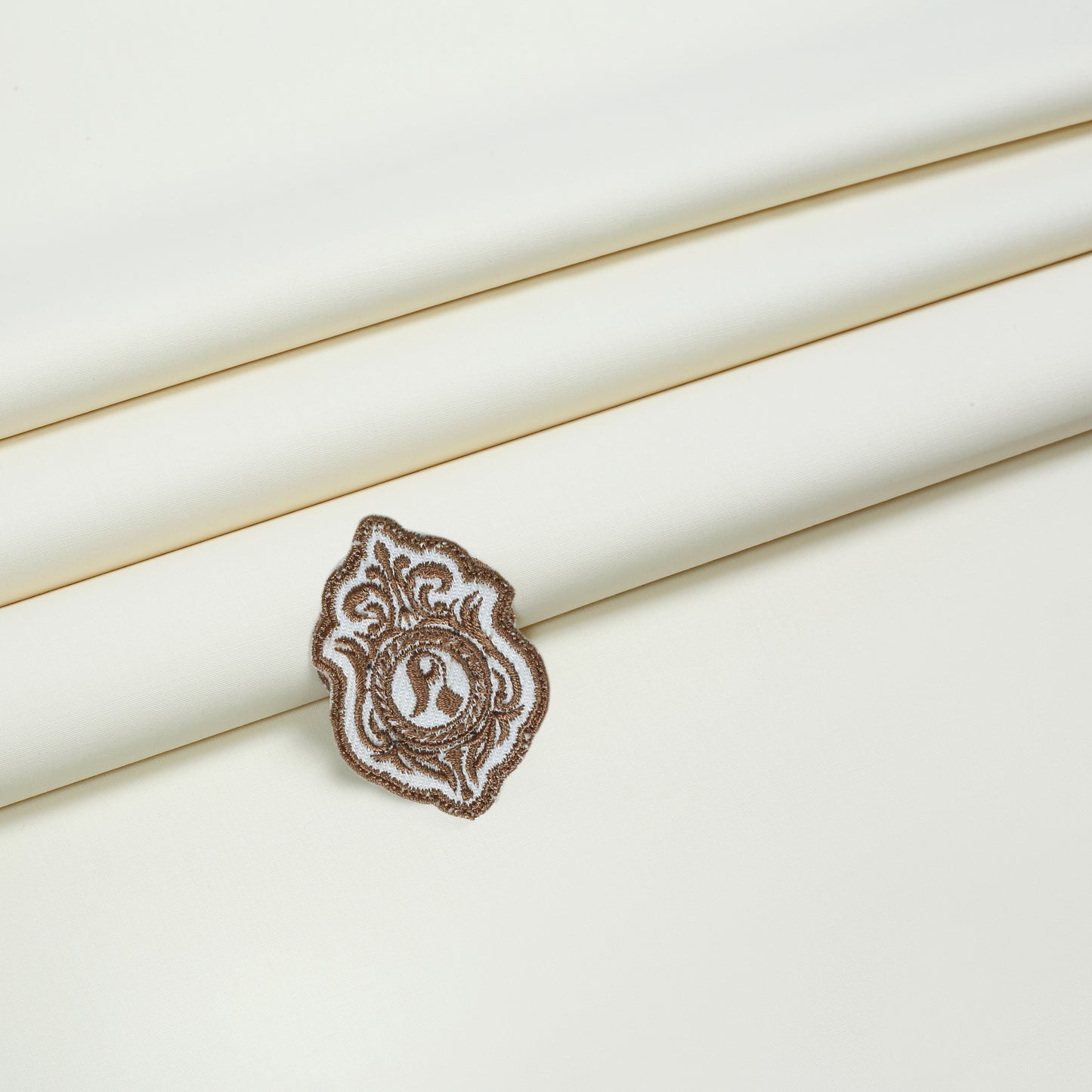 Unstitch Atlantis Wash N Wear Kameez Shalwar Fabric - Cream