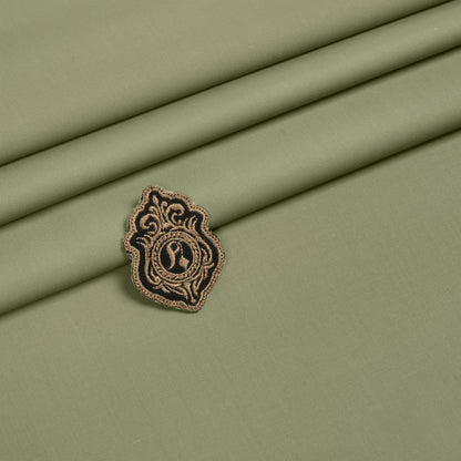 Unstitch Atlantis Wash N Wear Kameez Shalwar Fabric - Moss