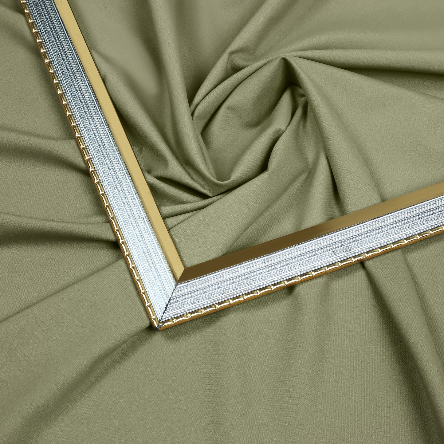 Unstitch Atlantis Wash N Wear Kameez Shalwar Fabric - Moss