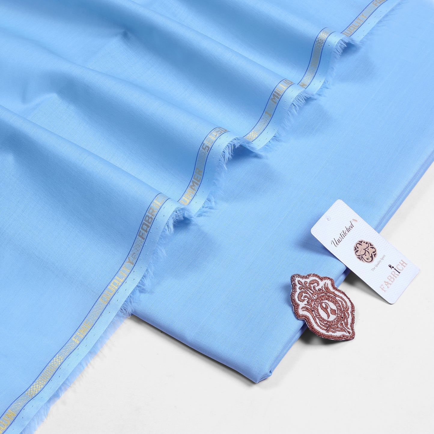 1 Million Cotton Lawn Unstitch Fabric - Sky
