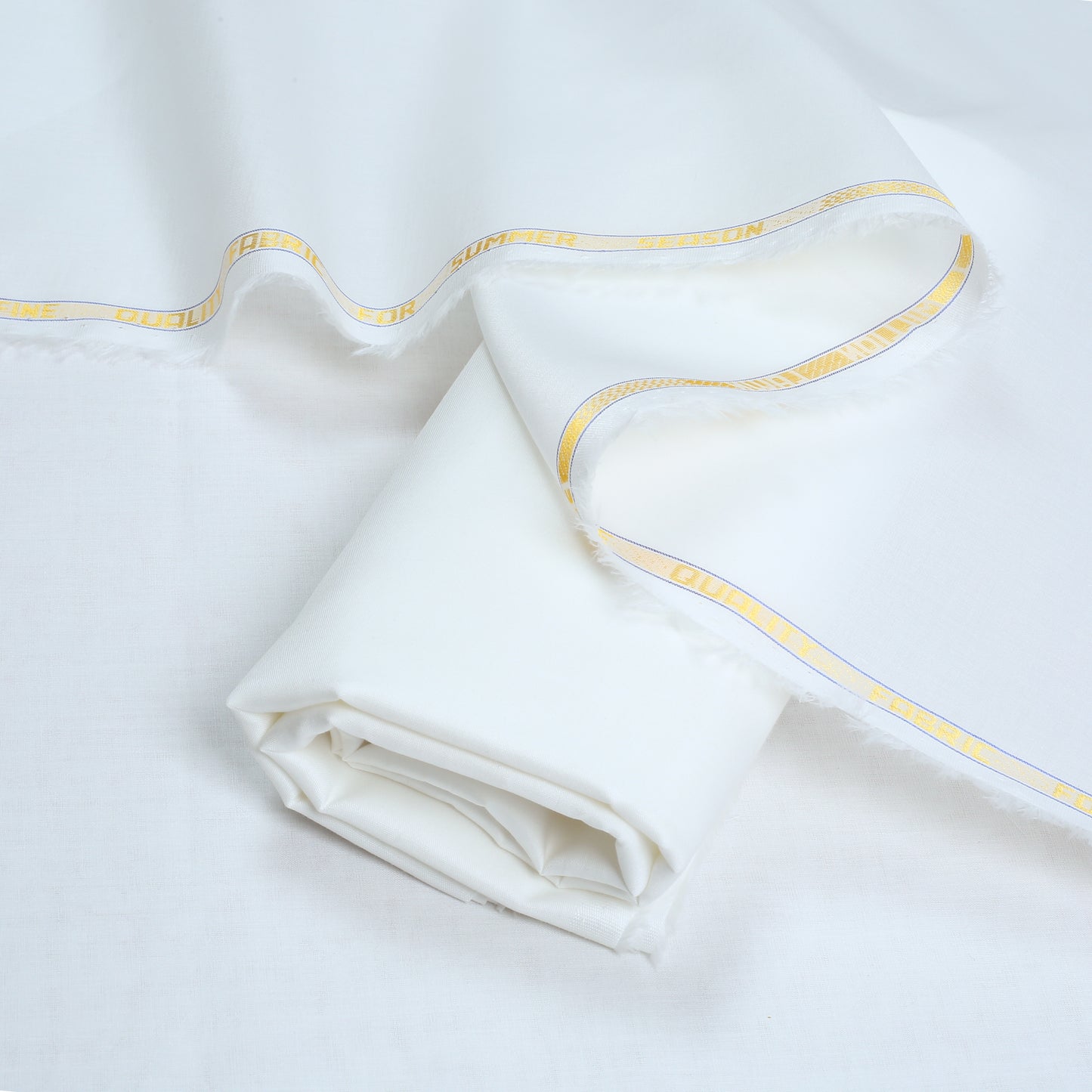 1 Million Cotton Lawn Unstitch Fabric - Offwhite