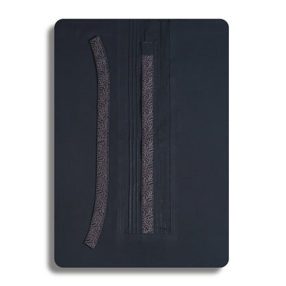Embroidered With Semi-Tailored Pintex Work Kameez Shalwar | Premium Unstitched Fabric For Men