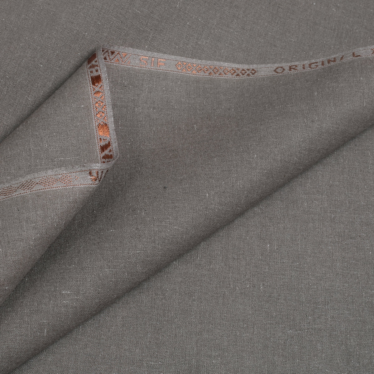 Pewter-Dust Embroidered With Cutwork Needle Work Kameez Shalwar | Wasaya Khaddar Unstitched Fabric For Men