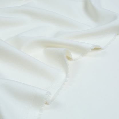 Men Unstitch Cross-Print Stitch Effect Embroidered Neckline - Cream