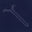 Men Unstitch Cross-Print Stitch Effect Embroidered Neckline - Navy