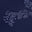 Men Unstitch Cross-Print Stitch Effect Embroidered Neckline - Navy