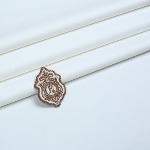 Men Unstitch 100% Soft Cotton Kameez Shalwar - Offwhite