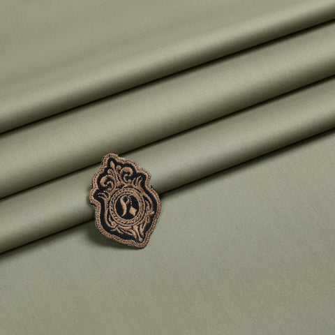 Men Unstitch 100% Soft Cotton Kameez Shalwar - Moss