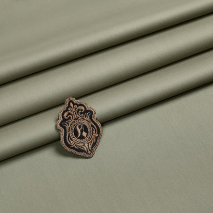 Men Unstitch 100% Soft Cotton Kameez Shalwar - Moss