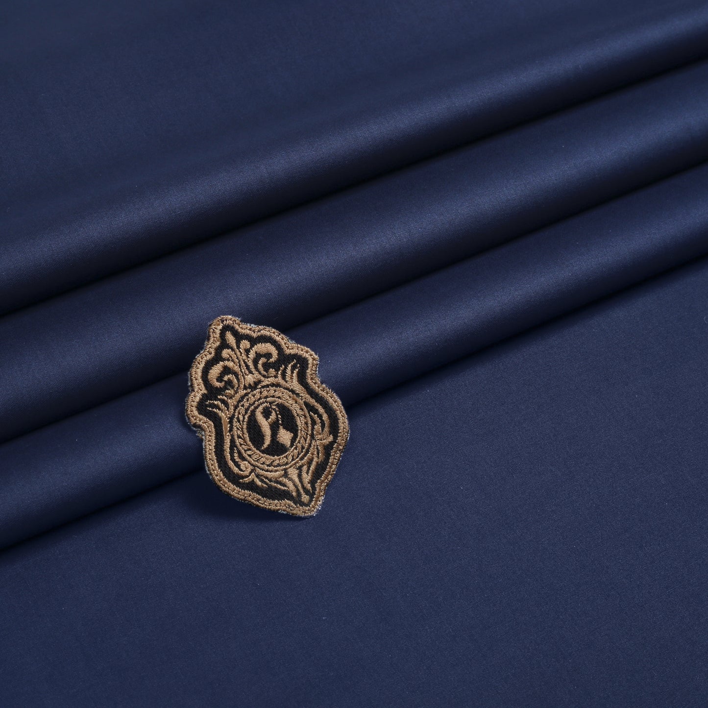Men Unstitch 100% Soft Cotton Kameez Shalwar - Navy