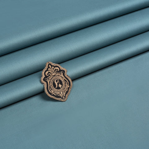 Men Unstitch 100% Soft Cotton Kameez Shalwar - Pinegreen