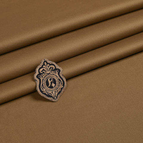 Men Unstitch 100% Soft Cotton Kameez Shalwar - Copper