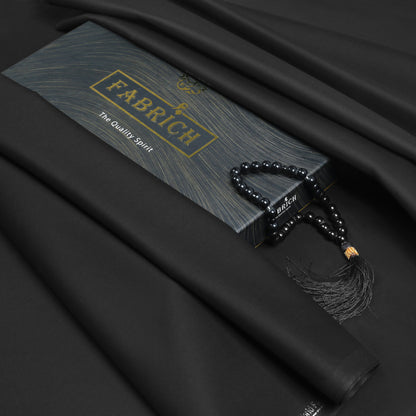 Men Unstitch 100% Soft Cotton Kameez Shalwar - Black
