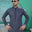Men Unstitch Neckline-Motif With Bann/Placket Embroidered Kameez Shalwar - Delft/Grey
