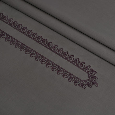 Men Embroidered Unstitch Kameez Shalwar - Cader