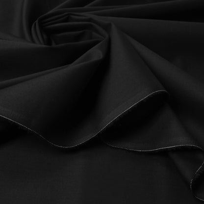 Men Embroidered Unstitch Kameez Shalwar-Black