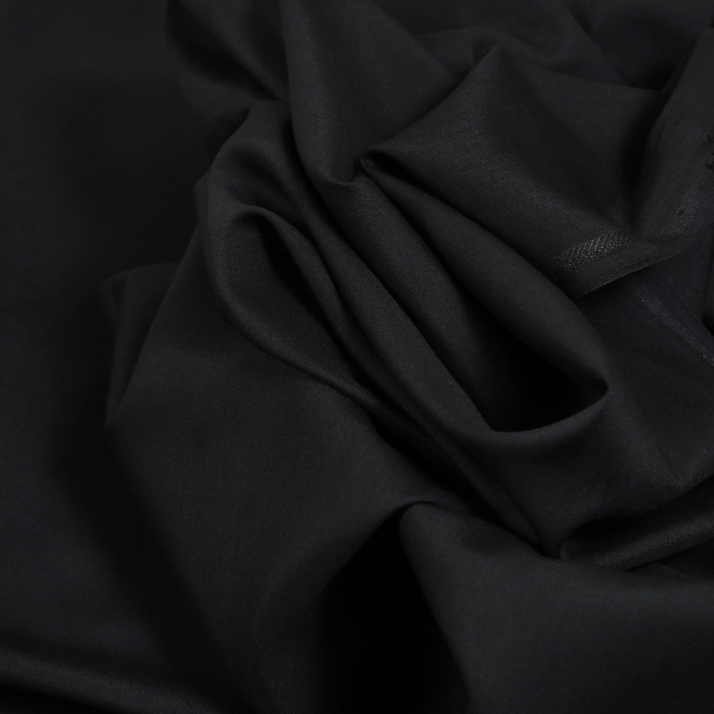 Men Unstitch Multi-Colors Fancy-Stitch Embroidered Bann/Placket - Black