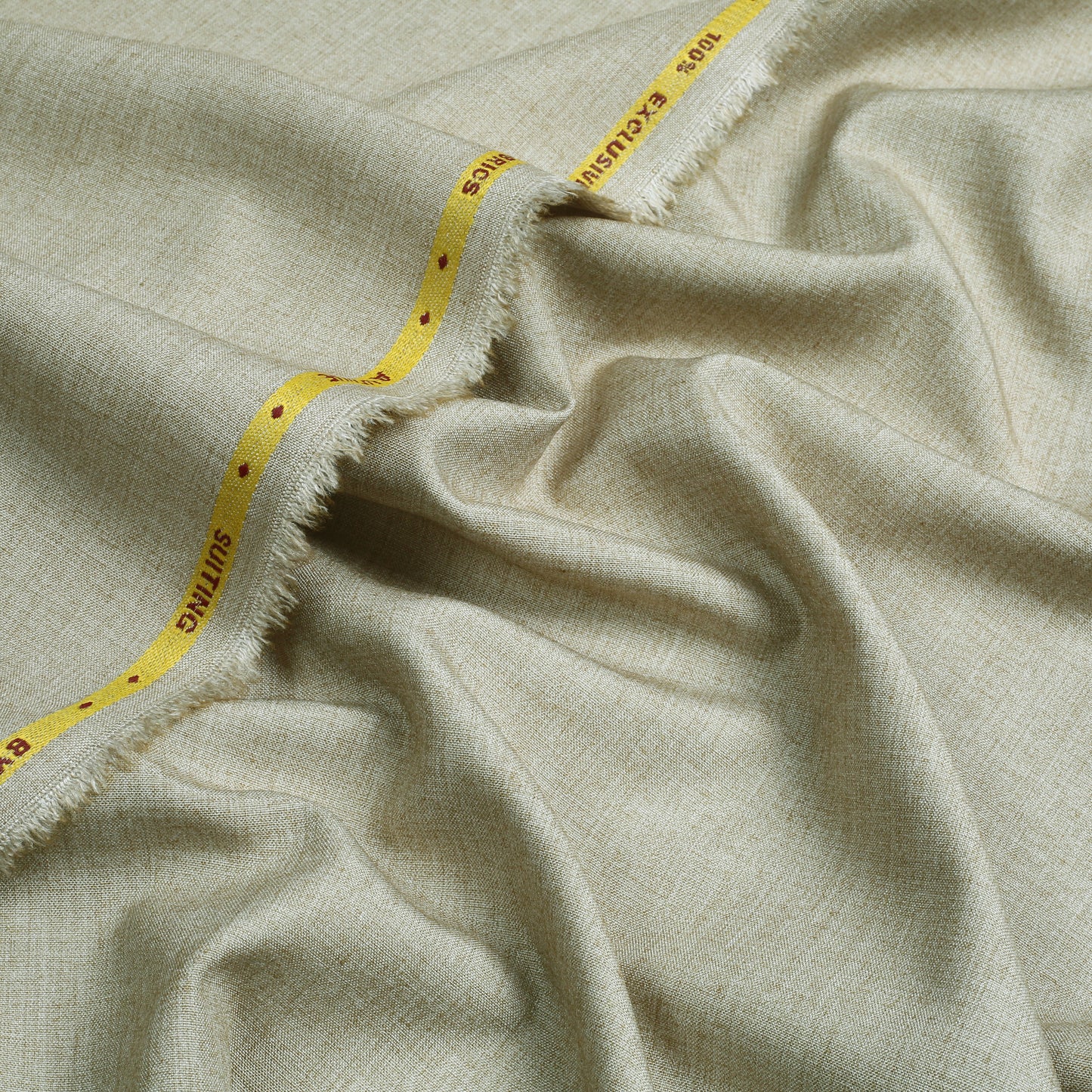 Men Unstitch Textured Poly Blend Kameez Shalwar - Sage