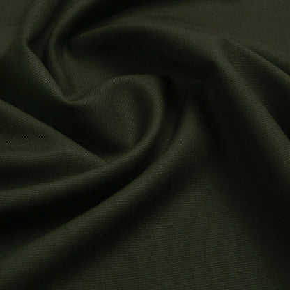 Men Olive Unstitch Textured Poly Blend Kurta