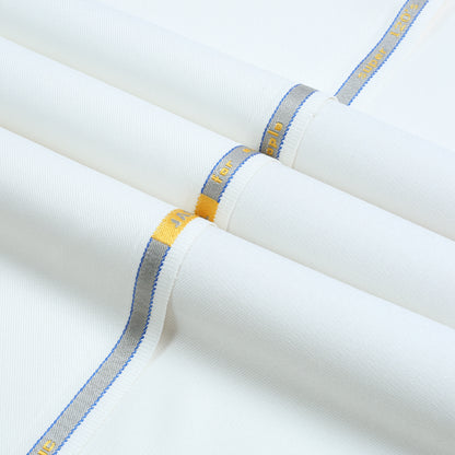 Men Unstitch Poly-Wool Blend Kameez Shalwar Off-White