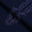 Men Cross Stitch Embroidered Wash-N-Wear - Navy