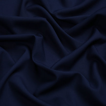 Men Cross Stitch Embroidered Wash-N-Wear - Navy