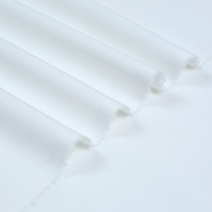 Men Unstitch Cotton Thread Fancy-Stitch Neckline Embroidered Kameez Shalwar With Contrast Colors & Signature Pattern Embroidery Design - Off-White