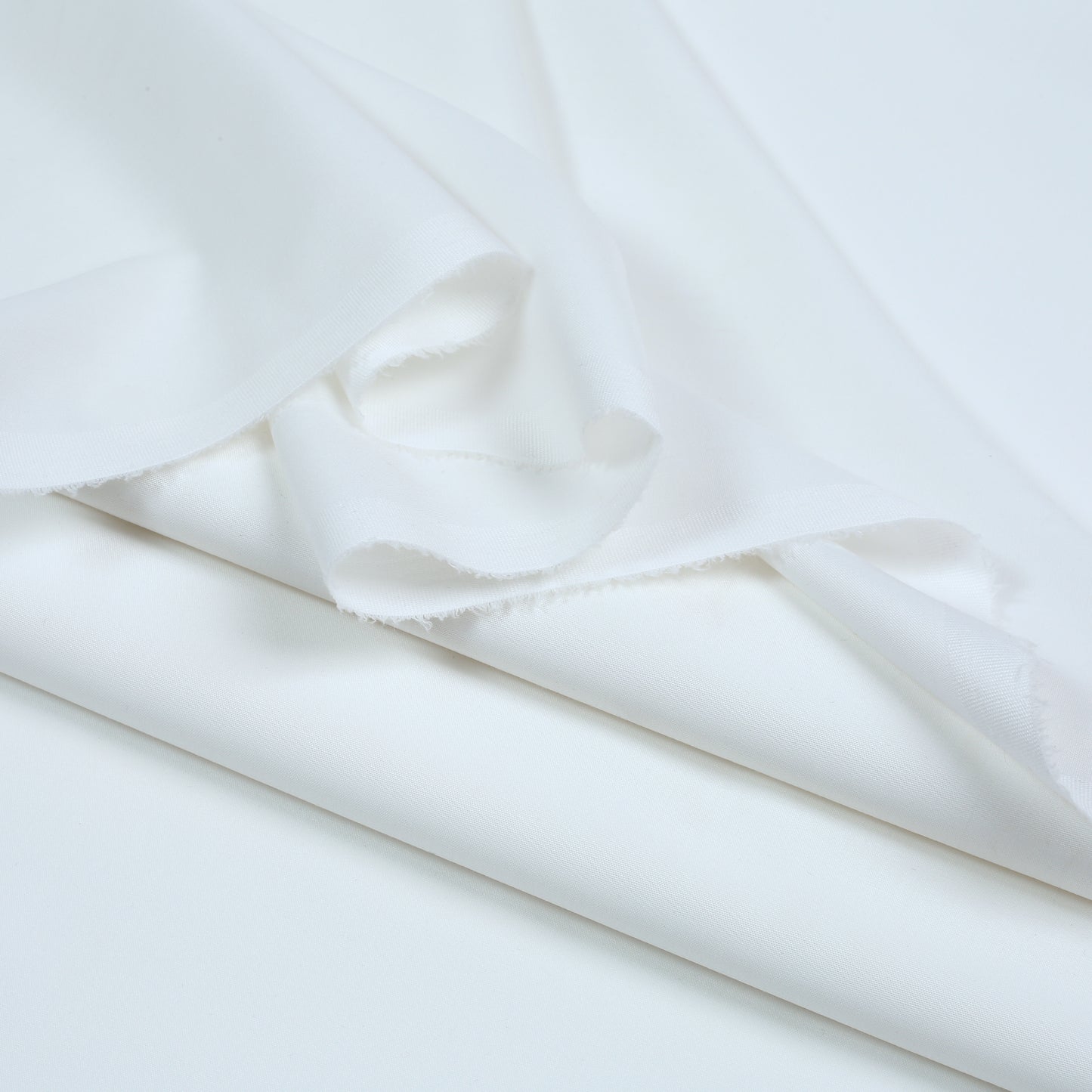 Men Unstitch Semi-Formal Embroidered Neckline Kameez Shalwar With Self Colors & Fancy Sequins Handmade Work - Off-White