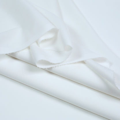 Men Unstitch Semi-Formal Embroidered Neckline Kameez Shalwar With Self Colors & Fancy Sequins Handmade Work - Off-White