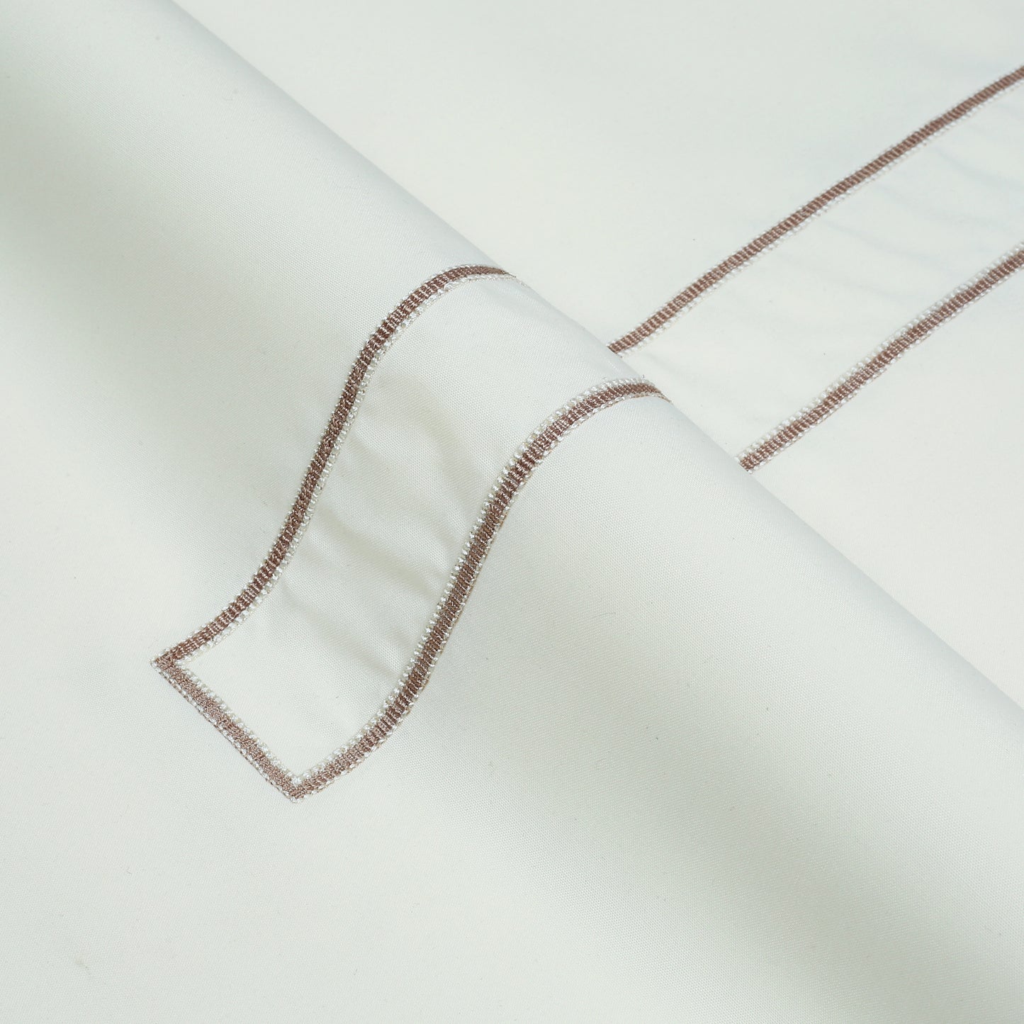 Men Unstitch Multi-Colored Scale Effect Embroidered Bann/Placket With Neckline Kameez Shalwar With Signature Pattern Embroidery Design - Cream