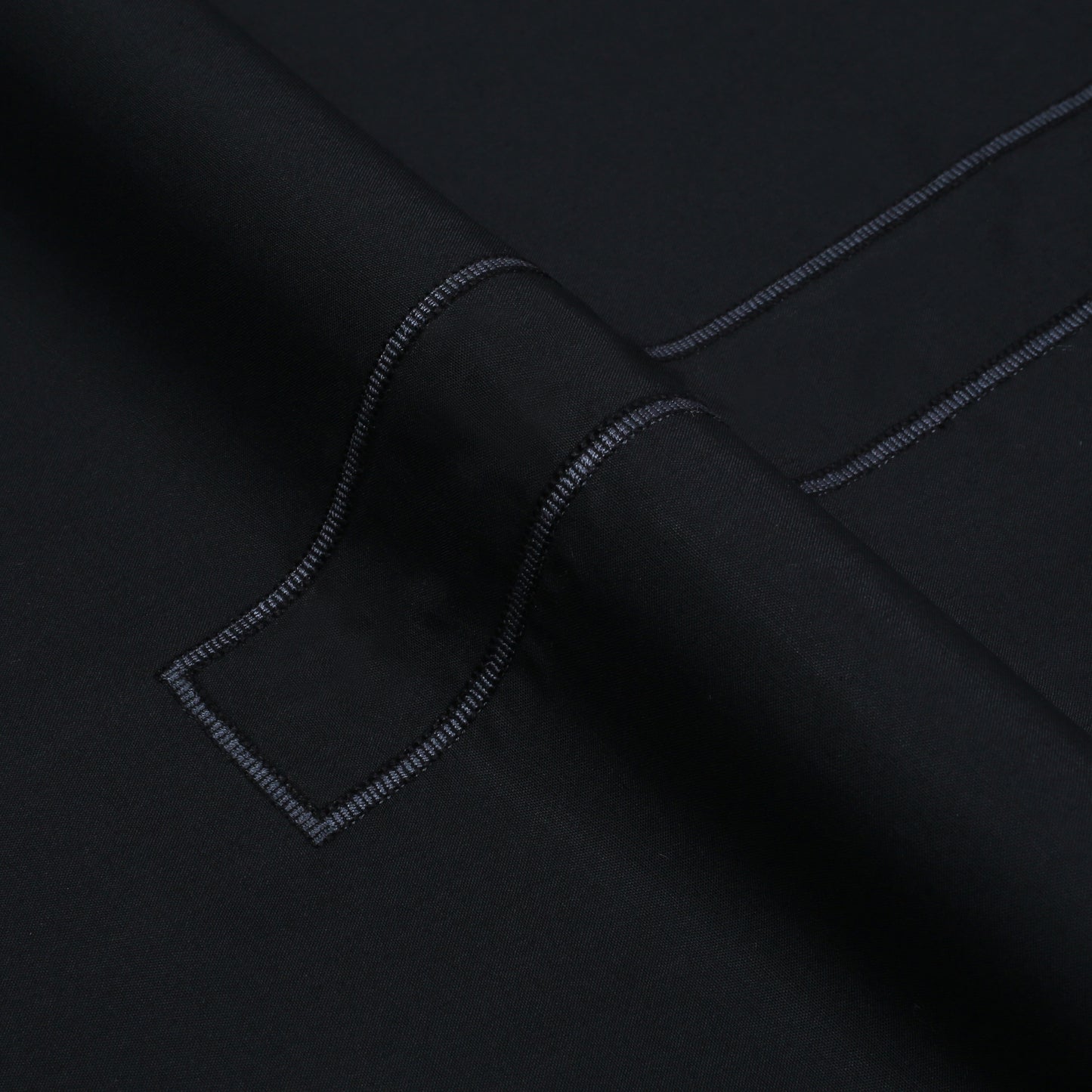 Men Unstitch Multi-Colored Scale Effect Embroidered Bann/Placket With Neckline Kameez Shalwar With Signature Pattern Embroidery Design - Black