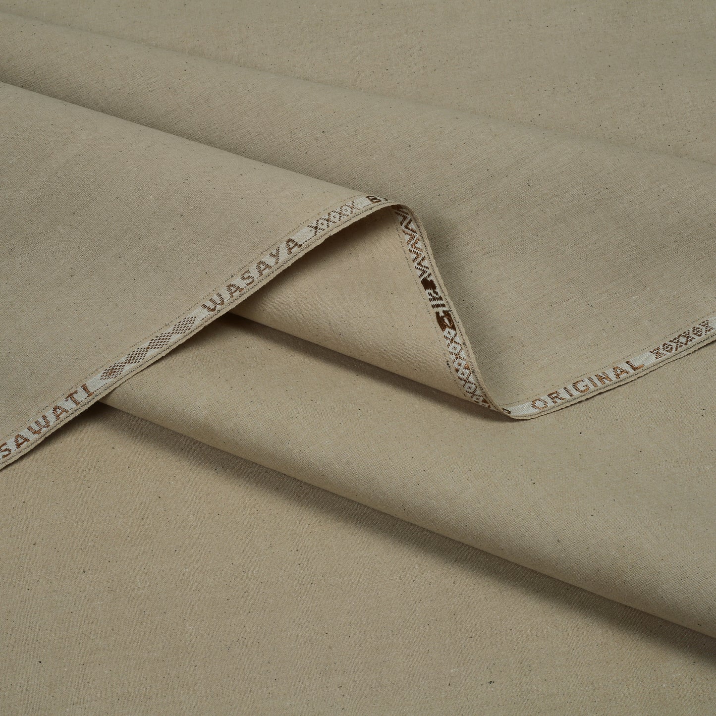 Men Unstitch Embroidered Khaddar Cutwork Neckline - Fawn