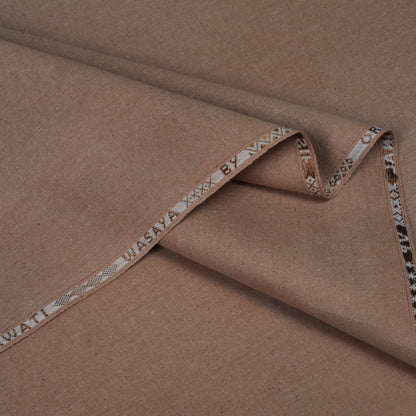 Men Unstitch Embroidered Khaddar Kameez Shalwar - Melon