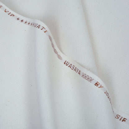 Men Unstitch Embroidered Khaddar Kameez Shalwar Off-White