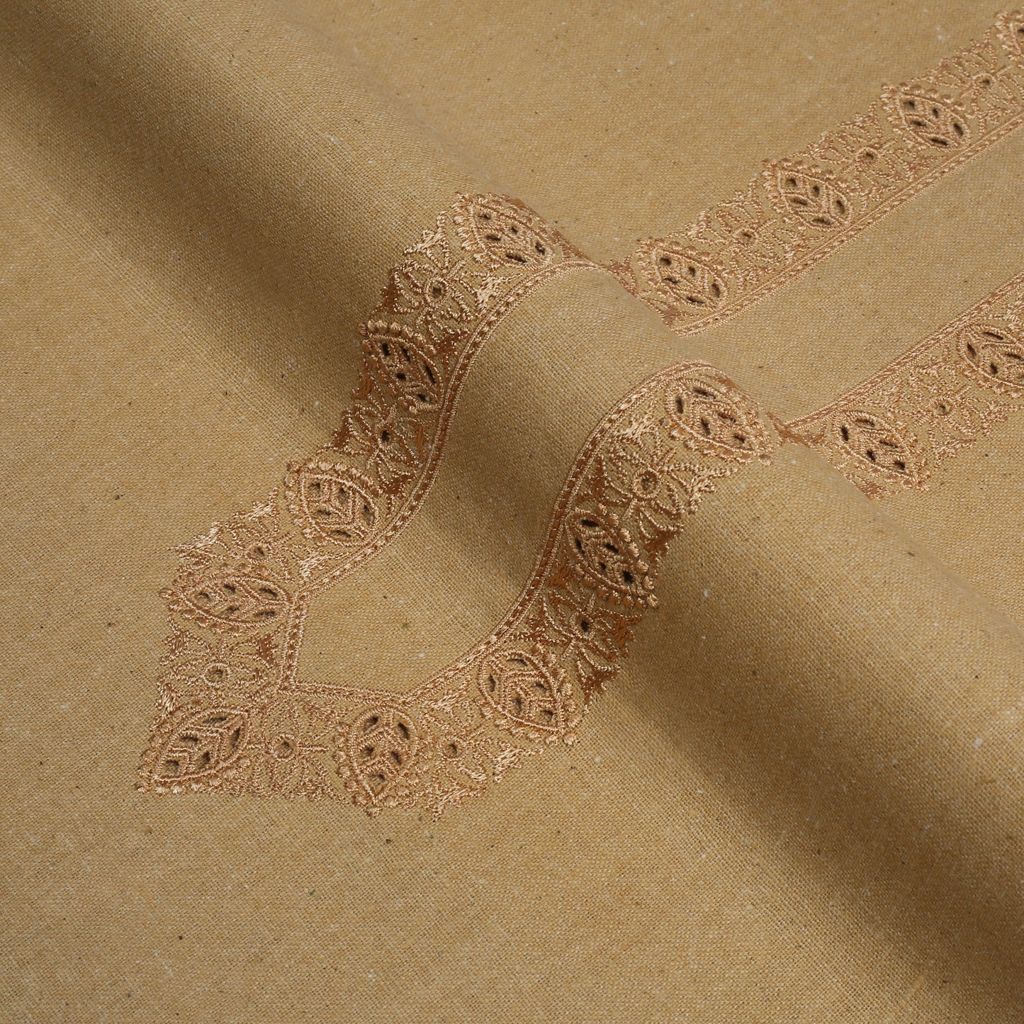 Unstitch Embroidered Khaddar Cutwork Bronze for Men 