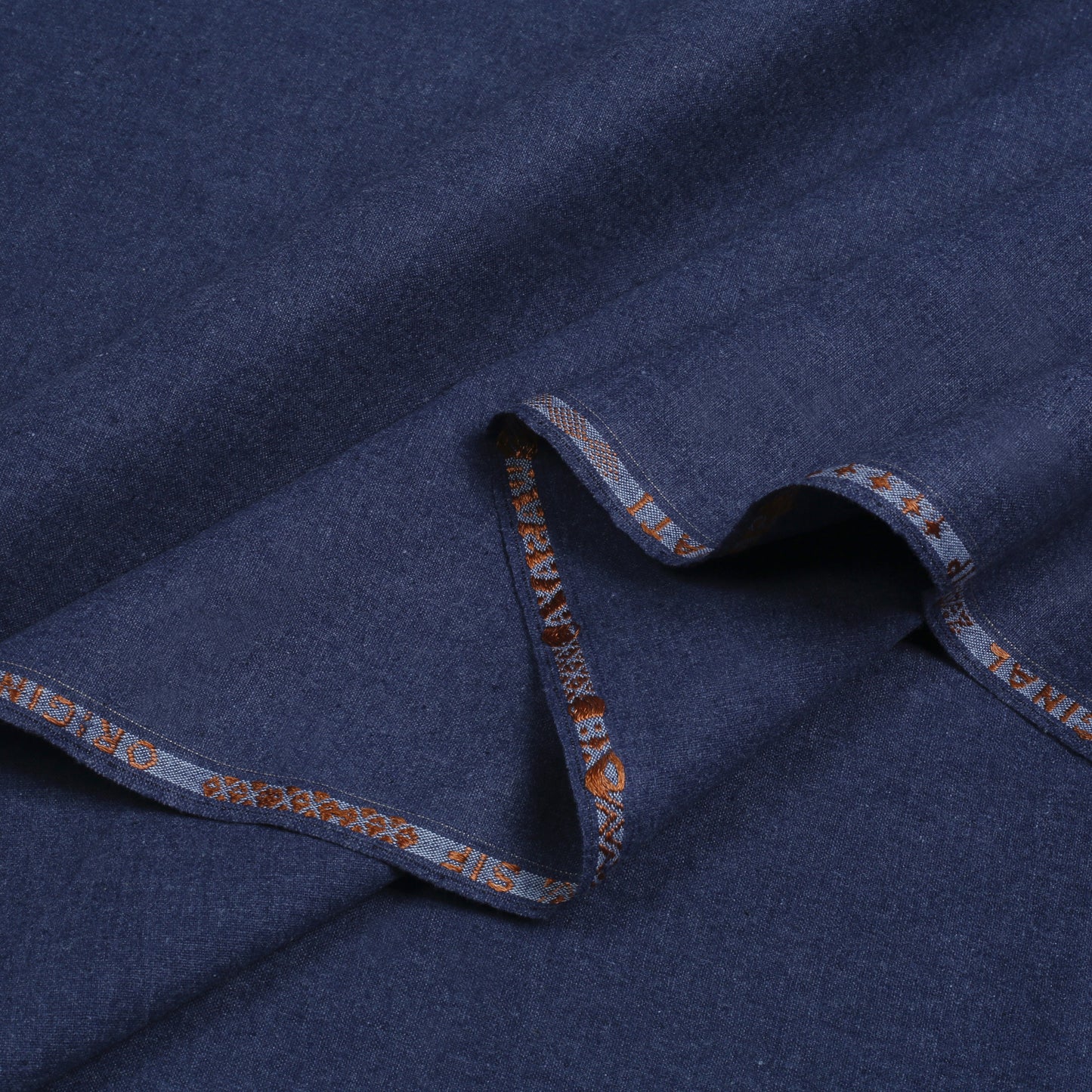 Denim Unstitch Embroidered Khaddar Cutwork for Men