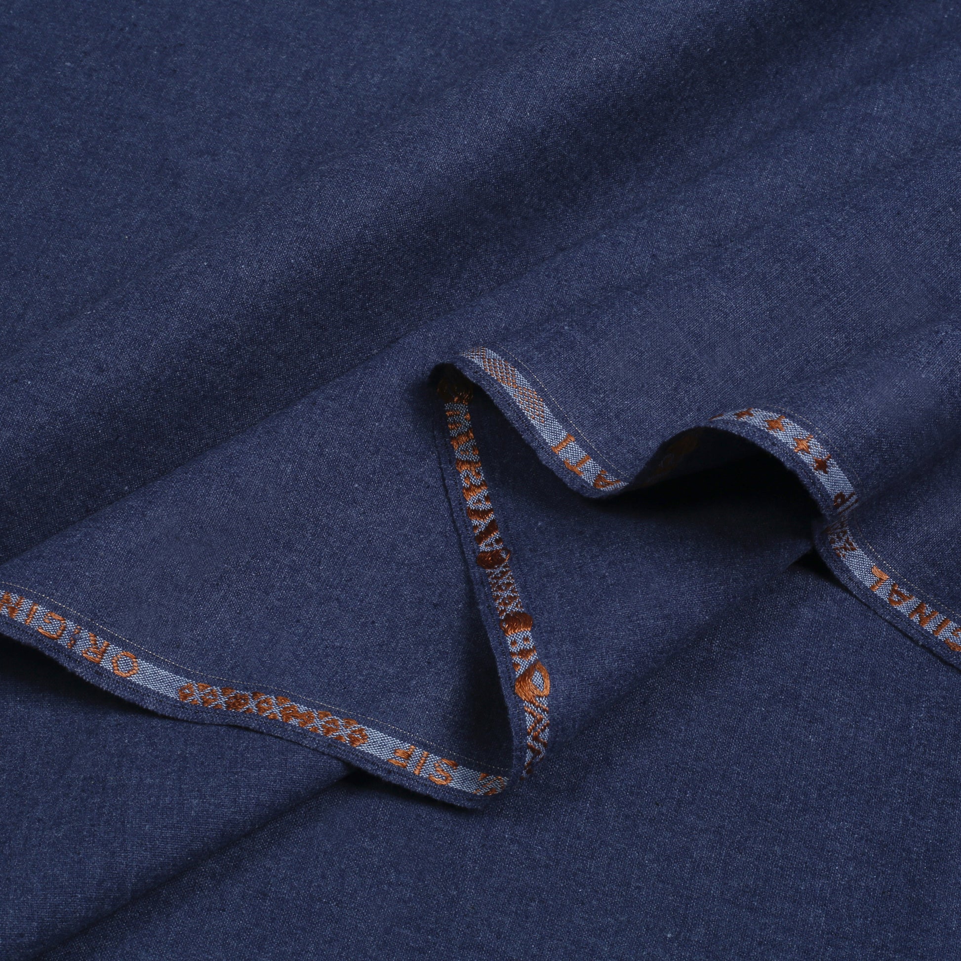 Denim Unstitch Embroidered Khaddar Cutwork for Men