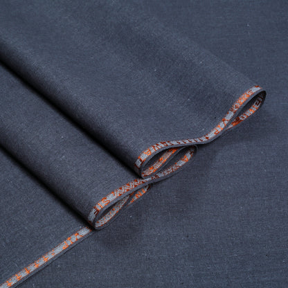 Men Unstitch Neckline Embroidered Khaddar - Lava Grey