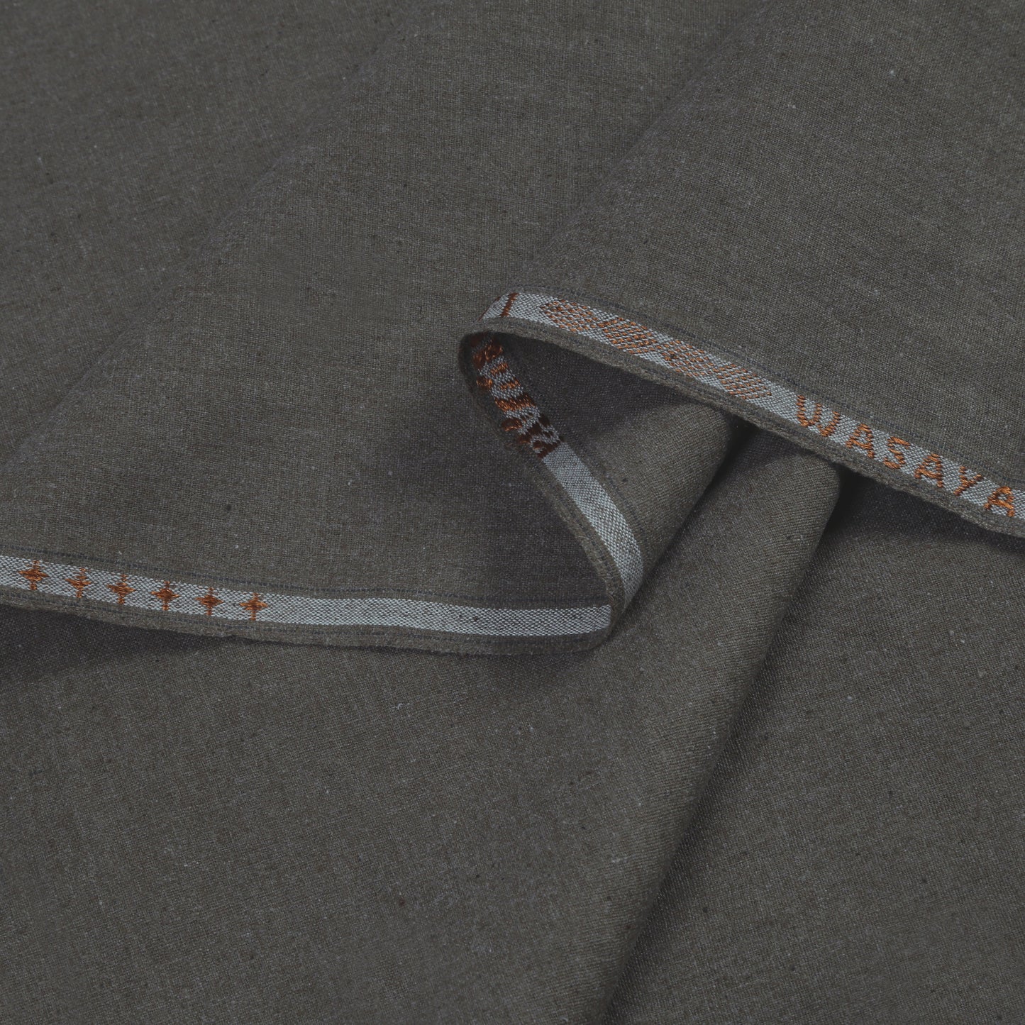 Men Unstitch Embroidered Khaddar Cutwork Davy-Grey