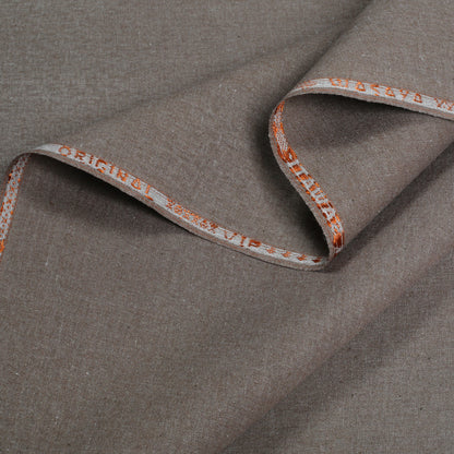 Men Unstitch Embroidered Khaddar Cutwork Neckline - Mud