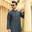 Shehnai Men Unstitch Embroidered Cotton-Silk Fabric Kameez Shalwar Prussian