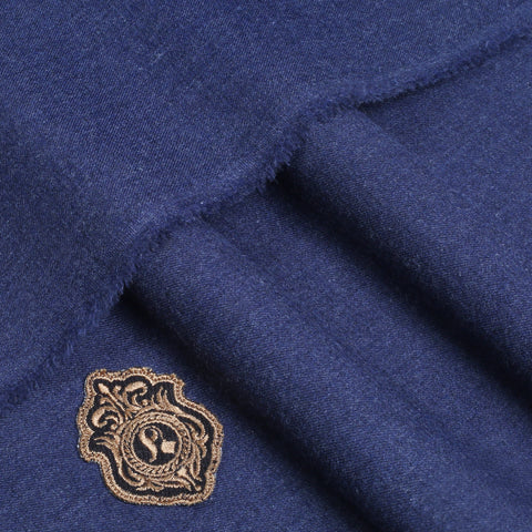 Navy Luxury Wool Suiting | Unstitched Fabric For Men