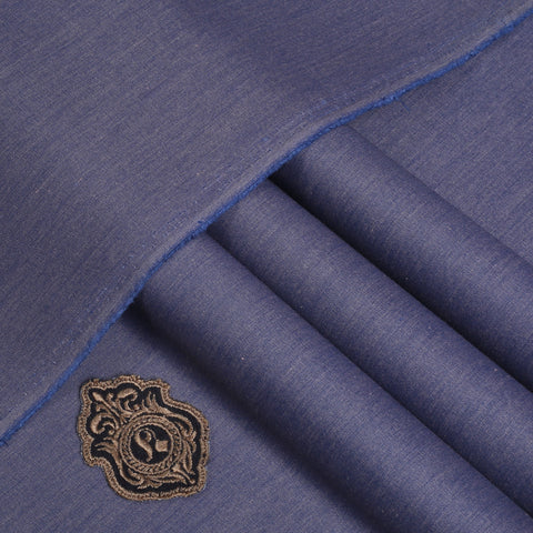 Ultra-Violet Signature Melange Cotton | Unstitched Fabric For Men.
