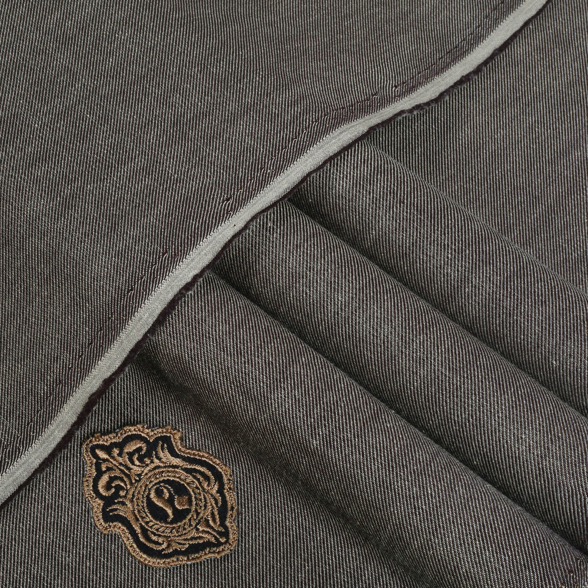 Brown Signature Melange Cotton| Unstitched Fabric For Men