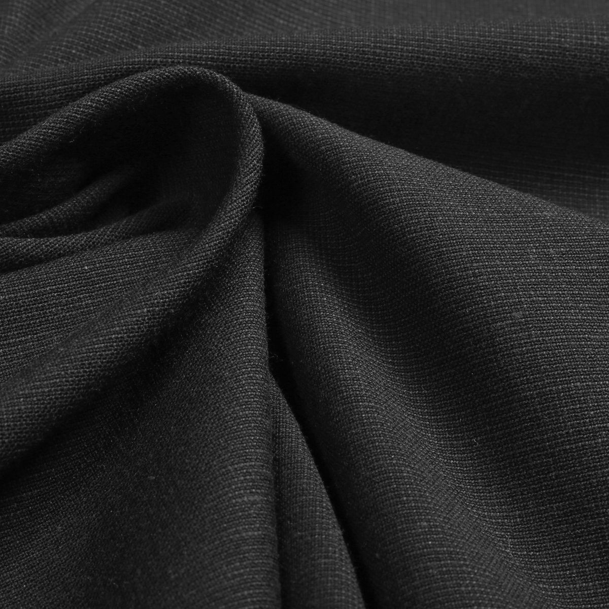 Black Signature Melange Cotton | Unstitched Fabric For Men
